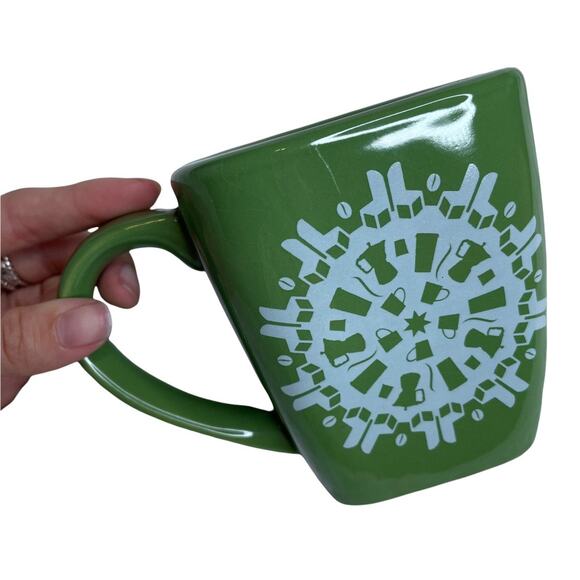 Starbucks Other - 2004 STARBUCKS Discontinued Collectable Green Mug Snow Italian Coffee Maker Cute